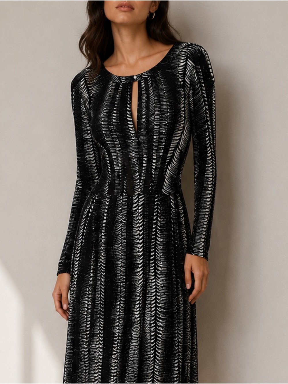 Tracy Reese silk blend bubble hem dress